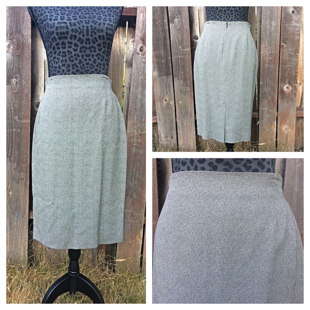 Liz Claiborne Gray Office Pencil Skirt - Size 6